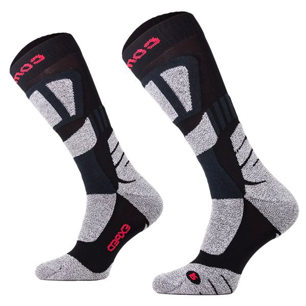 Comodo Sokken - Motor sokken Polyester - MTB3 Zwart grijs #kleur_zwart/grijs