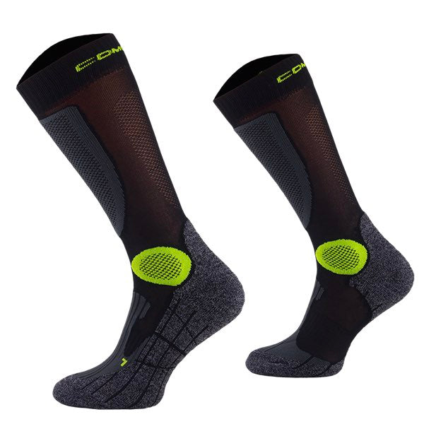Comodo Sokken - Motor sokken Polypropyleen - MTB2 Zwart groen #kleur_zwart/groen