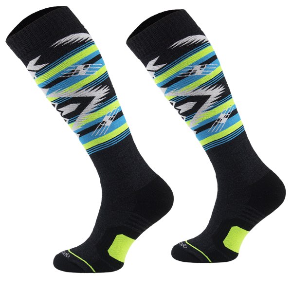 Comodo Sokken - Snowboardsokken Merinowol Dik - STS1 Zwart #kleur_zwart